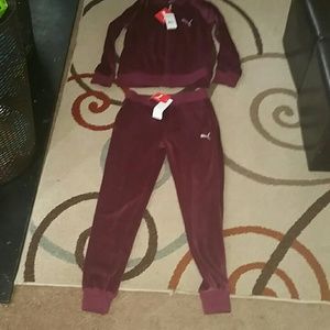 SOLD!!! SOLD!! GIRLS VELOUR 2 PIECE JOGGING SET...